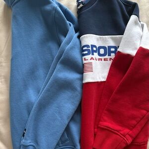 Boys’ sweatshirts - 1 from Polo by Ralph Lauren and 1 from Abercrombie kids